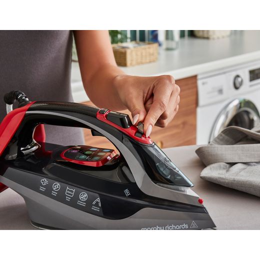 Morphy Richards Power Steam Elite 302012 3000 Watt Iron -Red / Black - Adjusting setting